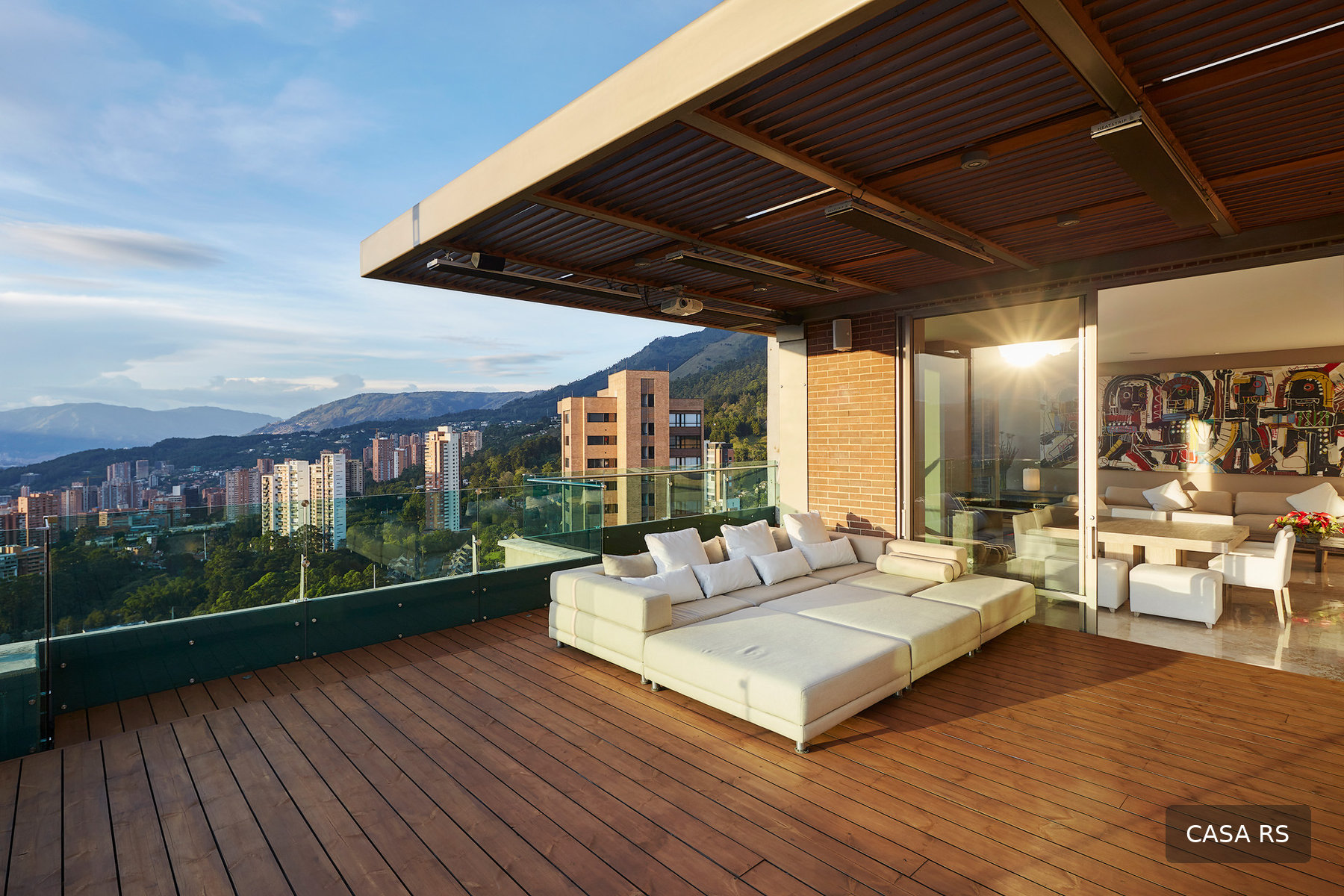 Casa RS rooftop terrace with mountain views